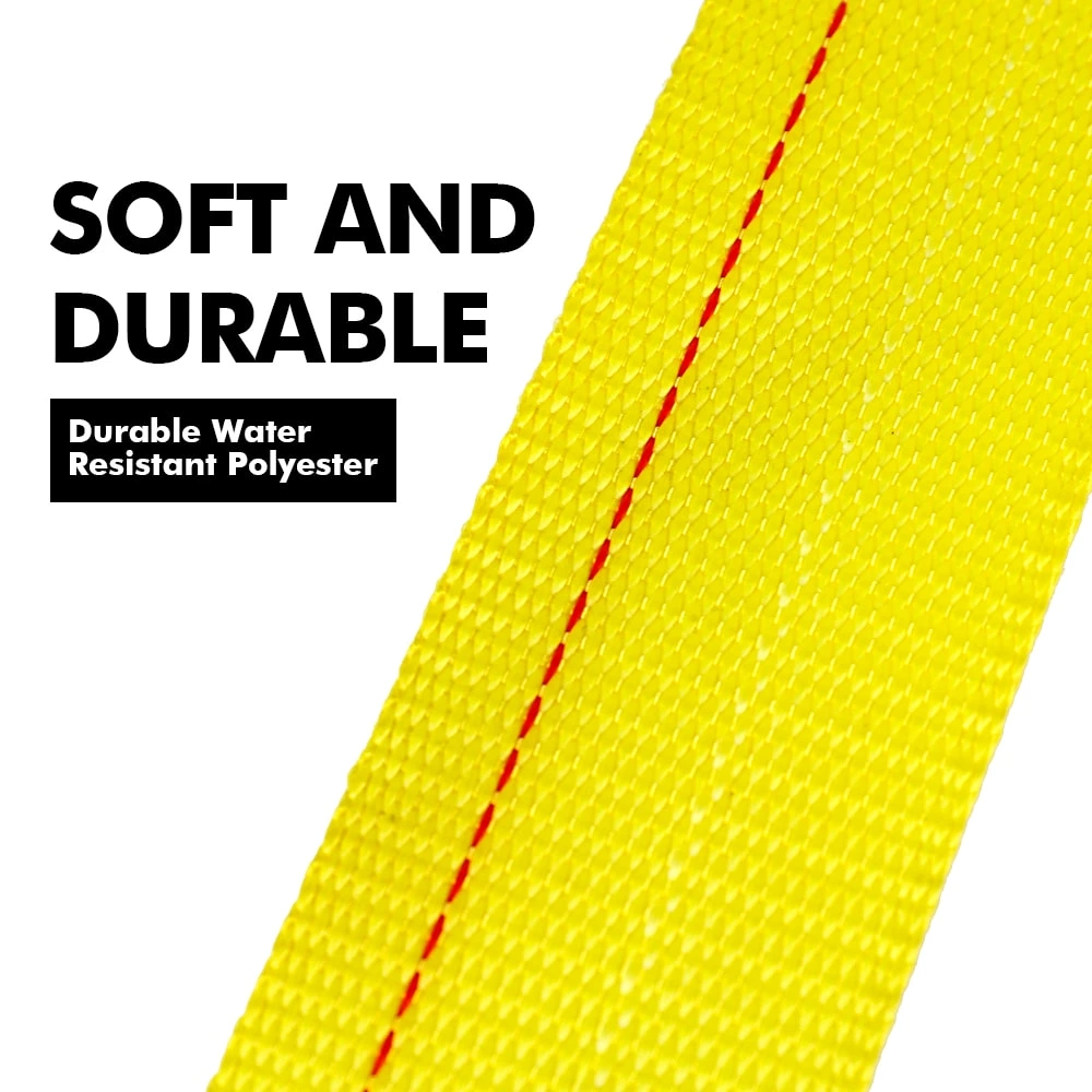 Retractable Ratchet Tie Down Strap With Coated Double J