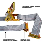 E Hook Polyester Ergo Ratchet Tie Down Lashing Strap