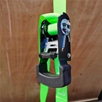 4 Pack Of 1 Inch Custom Printed Polyester Webbing Ratchet Lashing Straps With Coated S Hook
