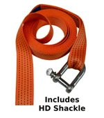 Ratchet Strap With Hd Shackle, Bf 4 Ton, Lc 2 Ton. Use With Any 50mm Handle
