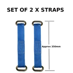 Blue Recovery Steel/Alloy Wheel Securing Link Straps Trailer Tie Down