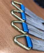 Heavy Duty Axle Recovery Strap - Car Transport Trailer Strap - 3ft 5t D-Rings