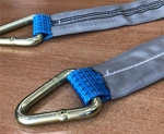 Heavy Duty Axle Recovery Strap - Car Transport Trailer Strap - 3ft 5t D-Rings