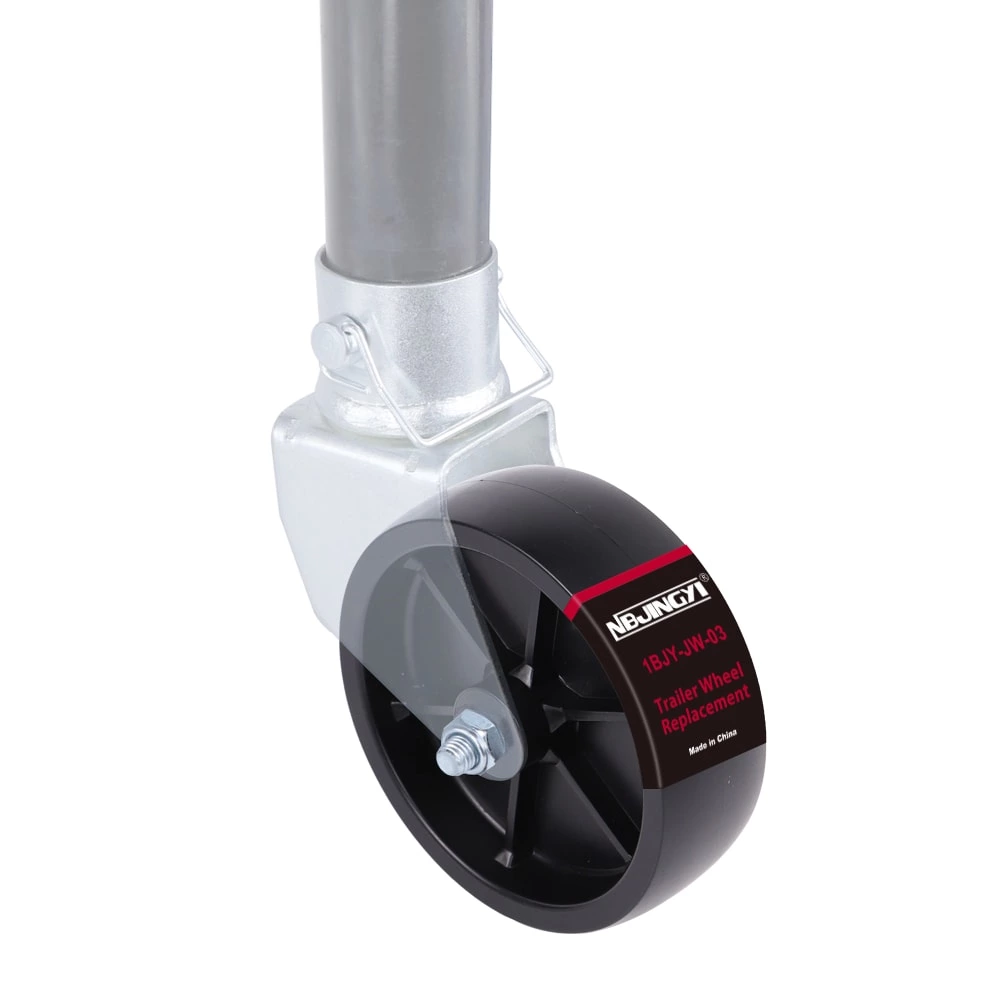 1BJY-JW-03 6inch Trailer Jack Swivel Caster Wheel Replacement,1200lbs Capacity without Bracket