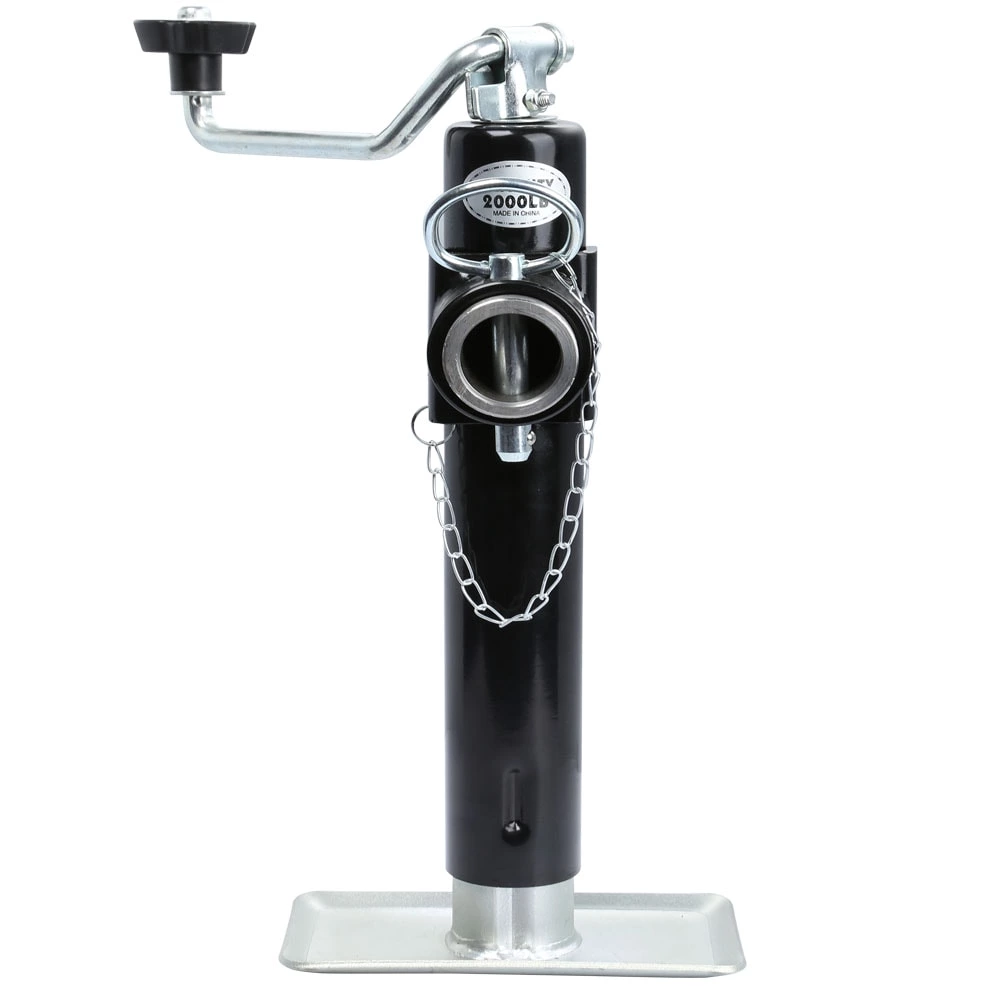 1BJY-TJ-11 Weld-On Pipe-Mount Swivel Trailer Jack, 2000 lbs. 10 Inches Vertical Travel