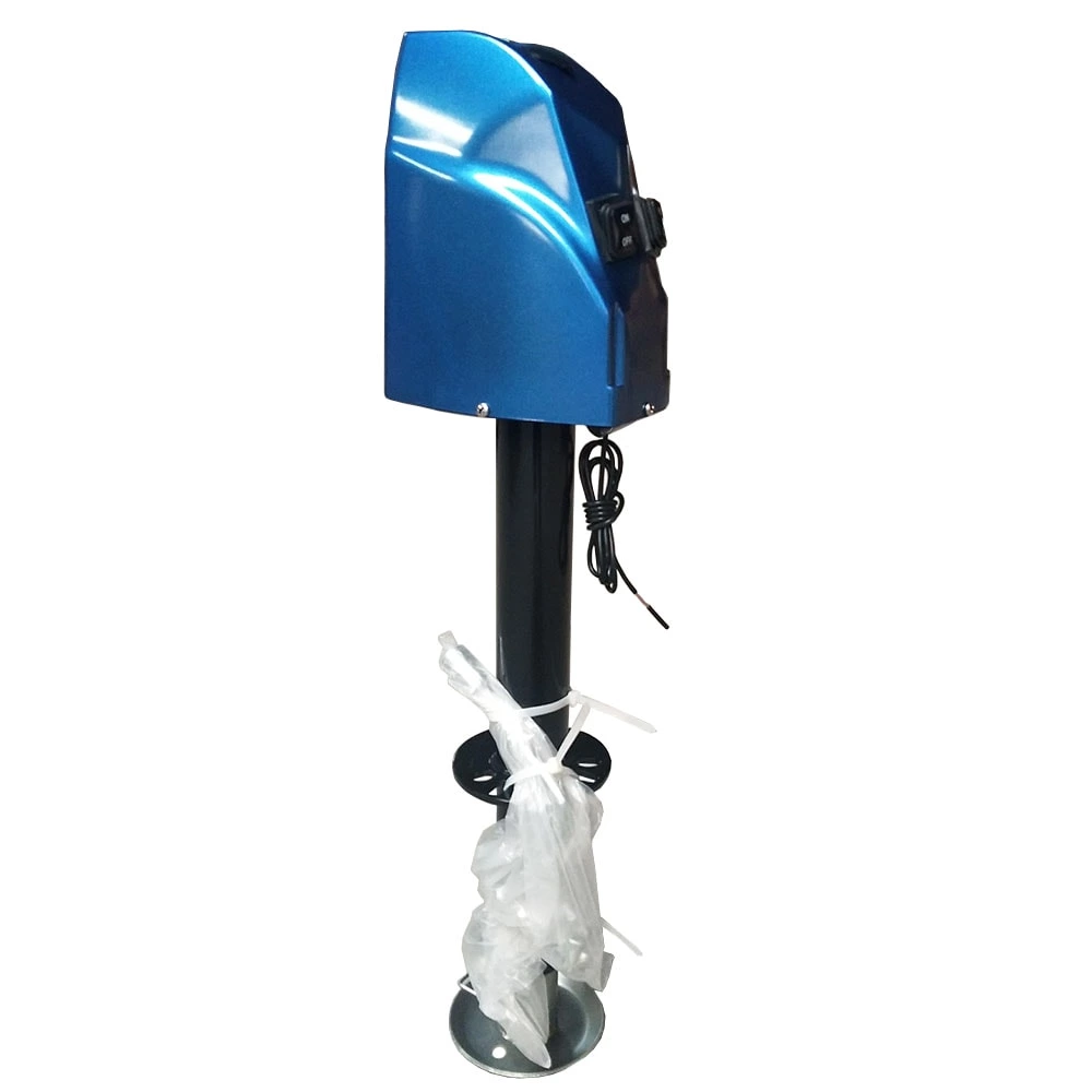 1BJY-324 4000 lbs Electric Trailer Power A-Frame Tongue Jack with Drop Leg for RV Camper Traveler, 12V DC, Blue
