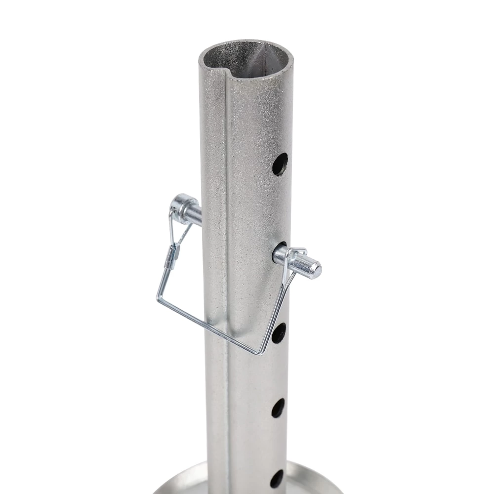 1BJY-JT-05 Trailer Jack Drop Leg Stand Foot Pad Base Insert Camper Fit Inner Diameter 2inch Jacks W/Pin