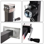 1BJY-TJ-33 15inch Travel Side wind  Square Swivel Trailer Tongue Jack, 5000LBS Capacity