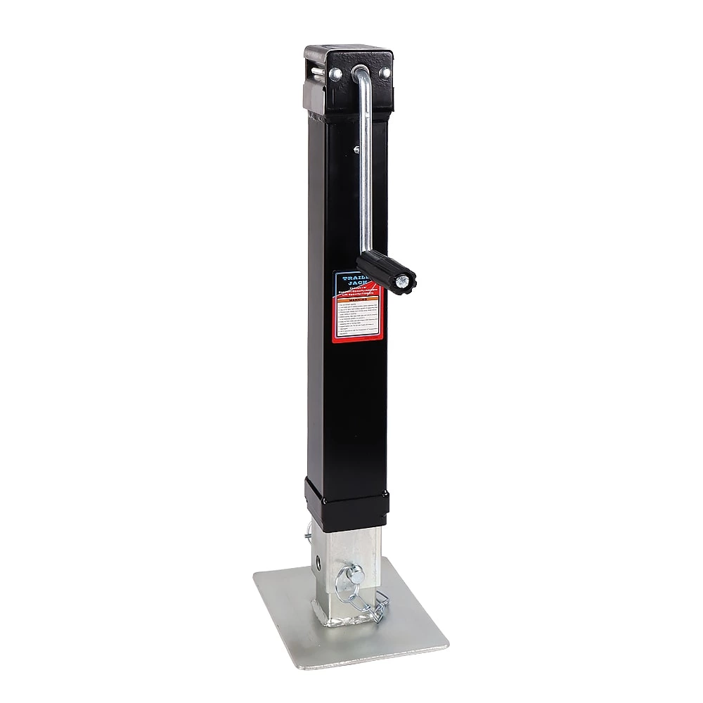 1BJY-TJ-54 Side-wind Square Direct Weld Jack w/ Footplate - Drop Leg - Sidewind - 7,000 lbs