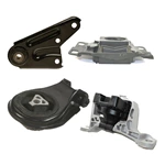 1K0140 Automatic Transmission Motor Mounts Front Right Rear 4PCS Set for 2004-2011Mazda 3 2.0L L4