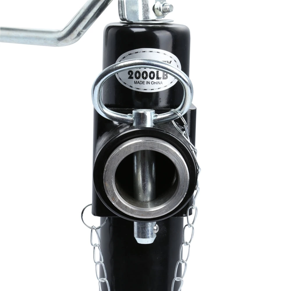 1BJY-TJ-11 Weld-On Pipe-Mount Swivel Trailer Jack, 2000 lbs. 10 Inches Vertical Travel