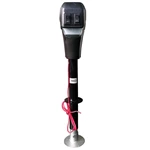 1BJY-322 Heavy Duty Dual LED Electric Trailer Power A-Frame Tongue Jack, 3500 Lb. with Camper Drop Leg, 12V DC