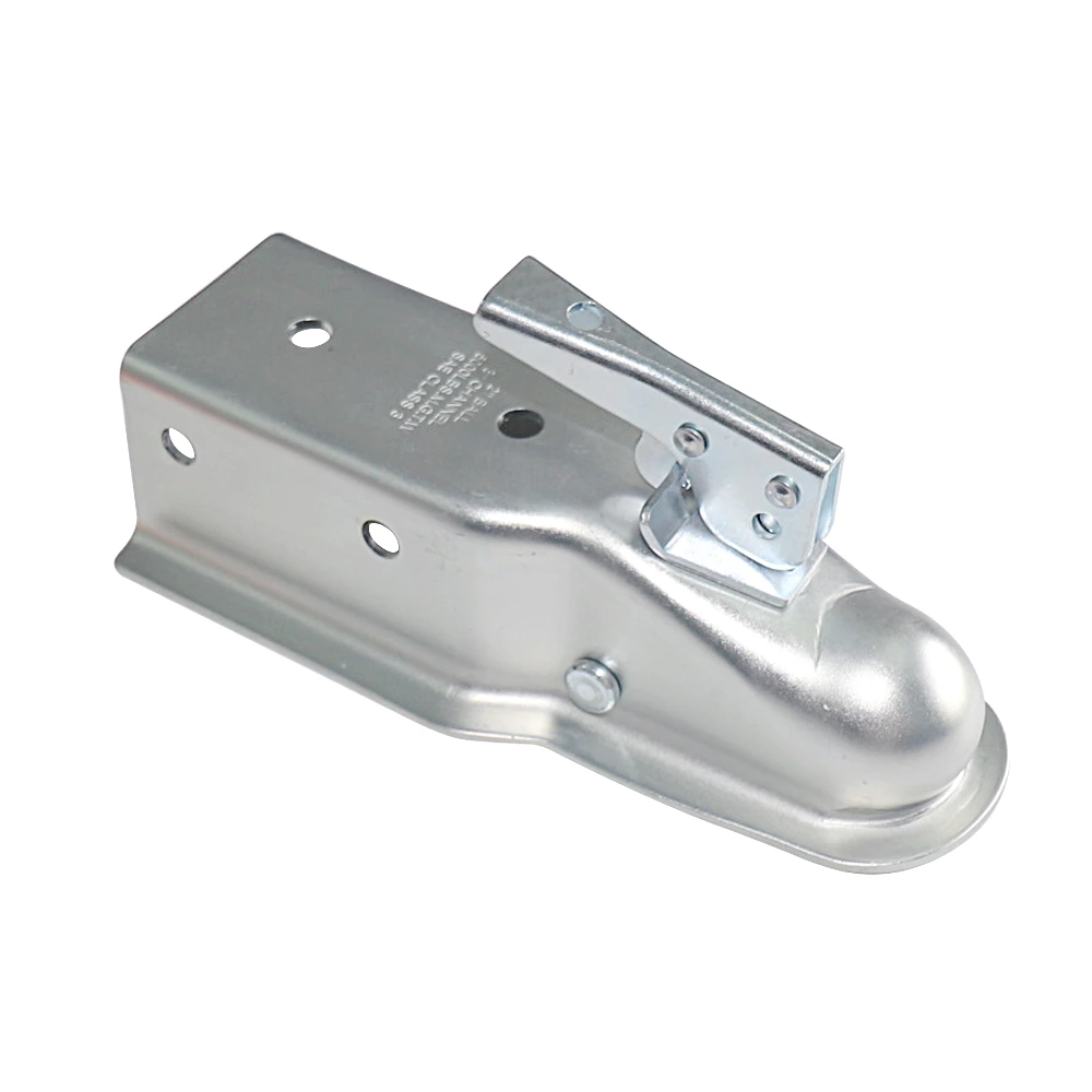 High Quality Straight Tongue Trailer Coupler 2-Inch Hitch Ball 3-Inch Channel Capacity 5000 lbs
