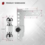 1BJY-HM-42 High Quality Reversible Ball Mount Suitable for 2in. Receiver