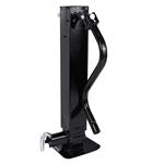 1BJY-TJ-55B Heavy Duty Front Handle Weld-On Square Tube Jack with Drop Leg, Black