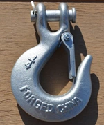 1BJY-CSH-05 5/16 Inch Clevis Slip Hook, Heavy Duty Forged Steel Safety Hook G70