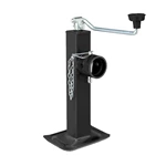 1BJY-TJ-38 15inch Travel 5000LBS Weld On Square Pipe Mount Swivel Jack w/ Footplate