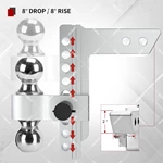 1BJY-HM-42 High Quality Reversible Ball Mount Suitable for 2in. Receiver