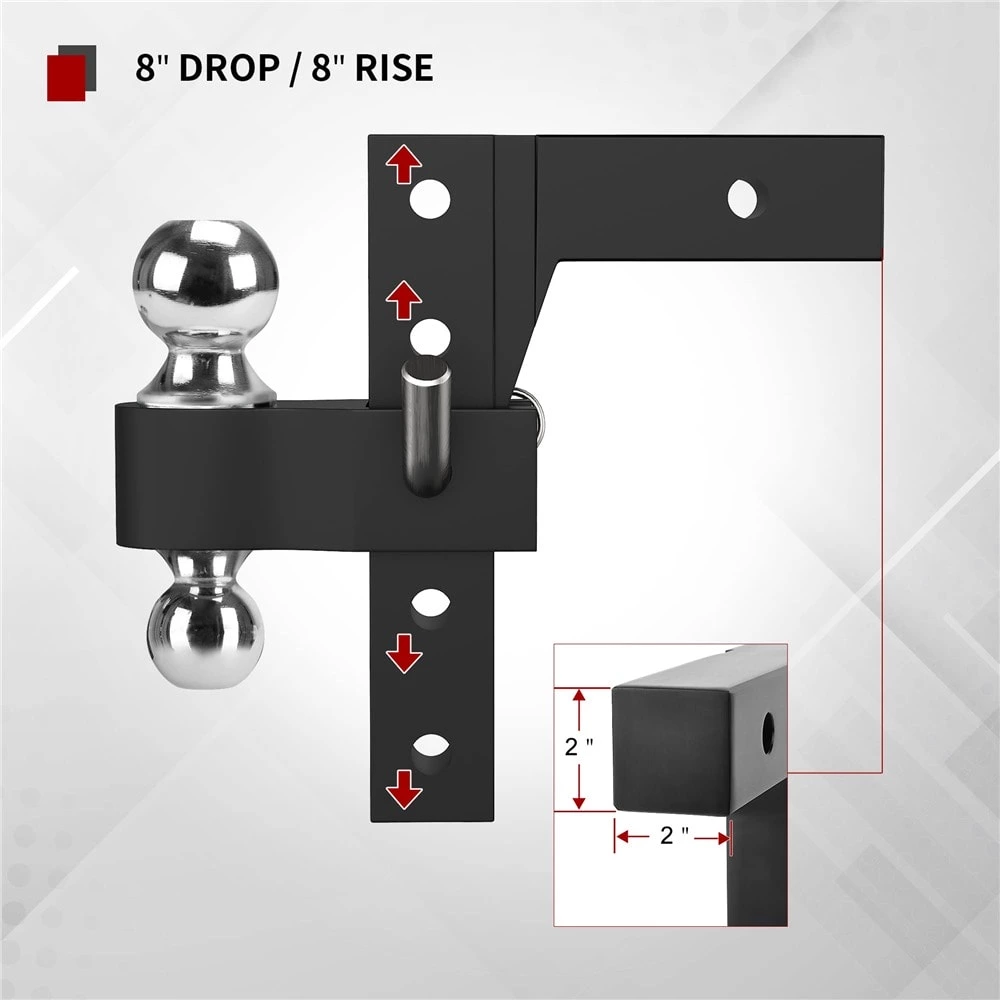 1BJY-HM-64 High Quality Reversible Ball Mount With Good Price Suitable For 2.5in Receiver 2-5/16in./2in. Ball Capacity 8000lbs/12500lbs