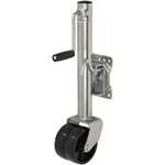 1BJY-TJ-08 Sidewind Bolt-on Swivel Trailer Jack Zinc Coated with Dual 8" Casters. 2000LBS Capacity