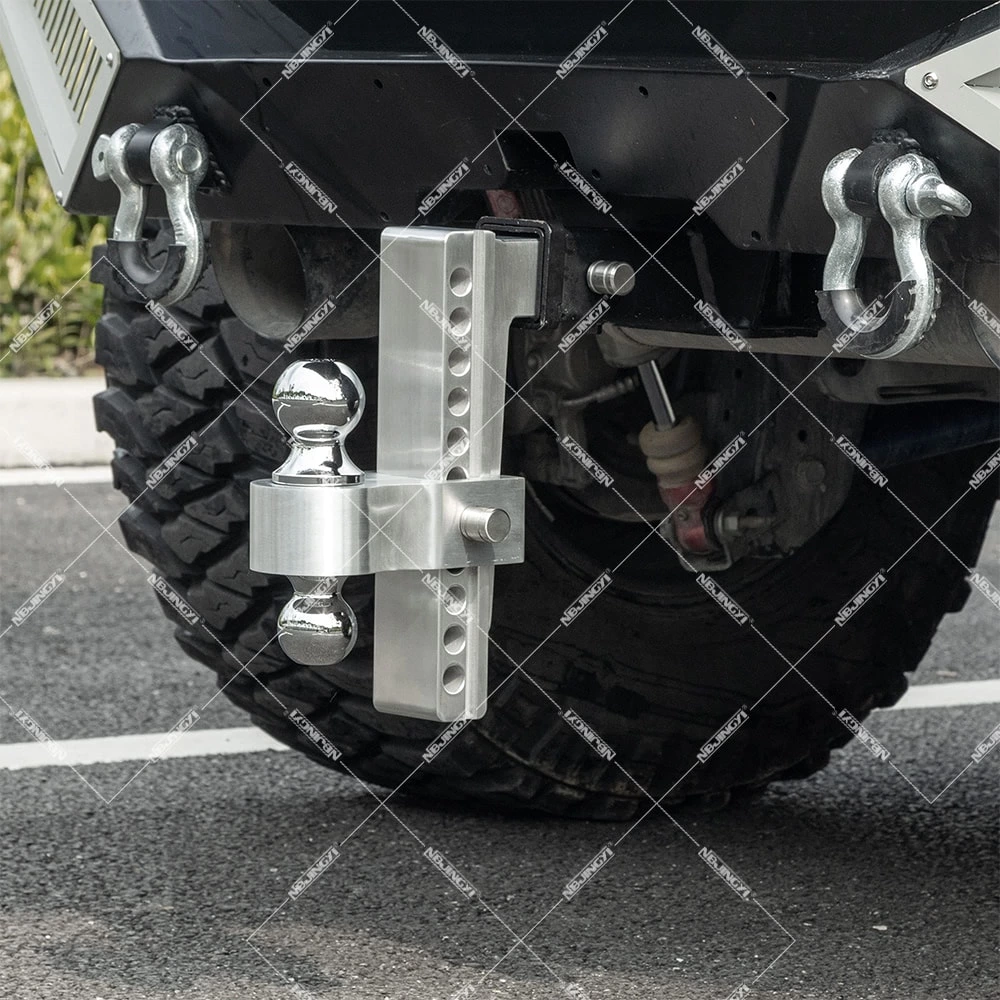 1BJY-HM-66 Aluminum Alloy Adjustable Ball Mount with 2in. Receiver Trailer Hitch Ball Mount