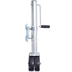 1BJY-TJ-06 Double Wheels 2000LBS Swivel Trailer Jack Hauling Towing Tools HD Trailers RV Boat