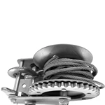 1BJY-HW-05S Hand Winch Crank Cable 1400lbs, Heavy Duty Gear Winch for RV Trailer, Boat or ATV (Steel)