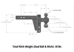 1BJY-HM-62 Trailer Hitch Receiver Powder Coating Color Zinc Nbjingyi Aluminum Alloy Adjustable Ball Mount Customized