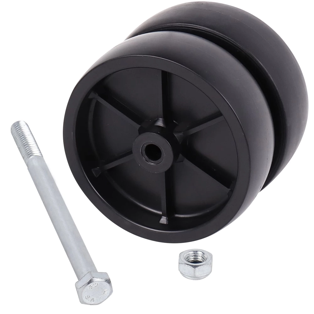 1BJY-JW-04 6inch Trailer Swirl Jack Caster Dual Wheel 2000lbs Capacity without Bracket