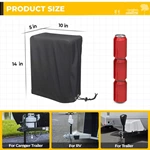 BougeRV Electric Tongue Jack Cover 600D Universal Trailer RV Electric Tongue Jack Protective Cover