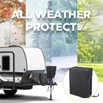 BougeRV Electric Tongue Jack Cover 600D Universal Trailer RV Electric Tongue Jack Protective Cover