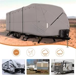 Leader Accessories 18-20Travel Trailer RV Cover Windproof Extra Thick Upgraded 5 Layers Camper Cover with Adhesive Repair Patches