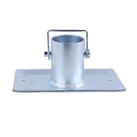 1BJY-JT-01 Trailer Jack Foot Plate 2000LBS Capacity with Pin Base for A-Frame Boat RV Camper Removable Fits 2inch Jacks