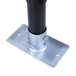 1BJY-JT-01 Trailer Jack Foot Plate 2000LBS Capacity with Pin Base for A-Frame Boat RV Camper Removable Fits 2inch Jacks