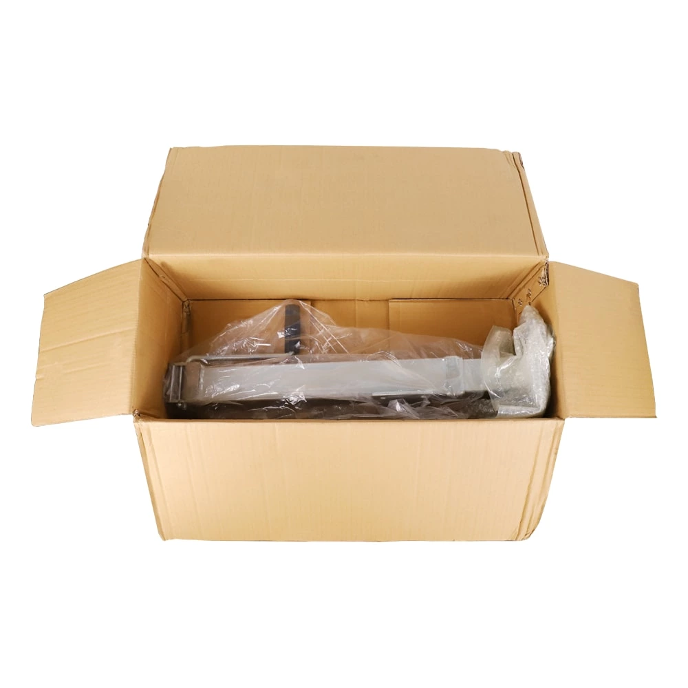 1BJY-TJ-66 Zinc Side-wind Square Jack with Footplate - Drop Leg - Sidewind - 7,000 lbs