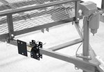 spare tire carrier steel black powder coating for 1 tire with bolts universal for kinds of trailer
