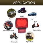 12V Trailer Light Kit Utility Trailer Lights for Boat RV Car Easy Assembly with Wire Harness Wafer LED Waterproof Durable All-in-one Tail Light Kit