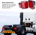 12V Trailer Light Kit Utility Trailer Lights for Boat RV Car Easy Assembly with Wire Harness Wafer LED Waterproof Durable All-in-one Tail Light Kit