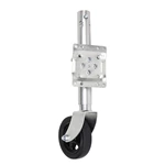 1BJY-TJ-10 Side-wind Marine Trailer Tongue Jack with 8inch Single Wheel - 1500 Lbs Capacity
