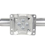 1BJY-TJ-10 Side-wind Marine Trailer Tongue Jack with 8inch Single Wheel - 1500 Lbs Capacity