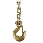 1BJY-SC-16A 3/8 X 35 Inch Trailer Safety Chain Grade 70 Binder Chain with Clevis Grab Hooks