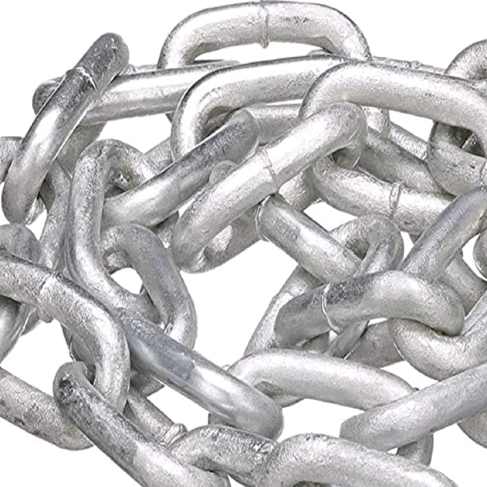 1BJY-SC-22 5/16 Inch x 35 Inch Trailer Boat Gooseneck Safety Chain with Spring Clips Grade 30 with S Hook