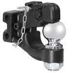 JY-PH-01D Receiver Mounts Trailer Towing Pintle Hook With Hitch Ball Trailer 6000 lbs Capacity