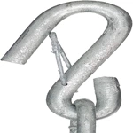 1BJY-SC-23 3/16 Inch x 27 Inch Trailer Boat Gooseneck Safety Chain with Spring Clips Grade 30 with S Hook