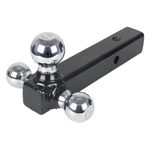1BJY-HM-31 Towing Hitch Ball Mount Tri-ball Mount with Clevis Hook Chrome Ball