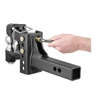JY-PH-01D Receiver Mounts Trailer Towing Pintle Hook With Hitch Ball Trailer 6000 lbs Capacity