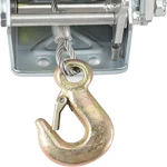 1BJY-HW-07S 1800lbs Heavy Duty Hand Winch Boat Winch with 10m 32ft Steel Cable for Boat Trailer or ATV