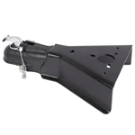 Auto Latch Weld On 2-5/16" Ball 15K Capacity A-Frame Trailer Coupler with Jack Hole #1BJY-TC-46B