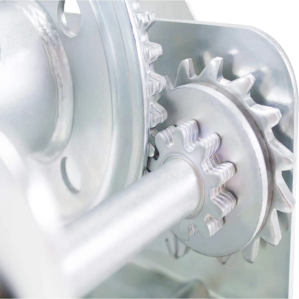 1BJY-HW-11 Hand Winch without belt 3500lbs, Heavy Duty Gear Winch for RV Trailer