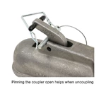 Adjustable Channel Weld-On 2-5/16 Ball 15000 lbs coupler Position Channel